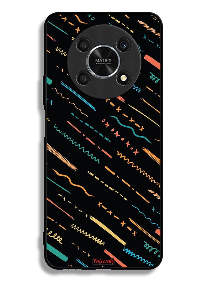 Tolwak Honor X30 5G Protective Case Cover X Lines Abstract Pattern - Image 2