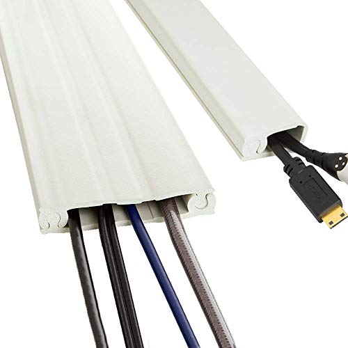 UT Wire Cordline 2-Way Cord Channel in Paintable White, 8-ft Continuous Roll - Image 1