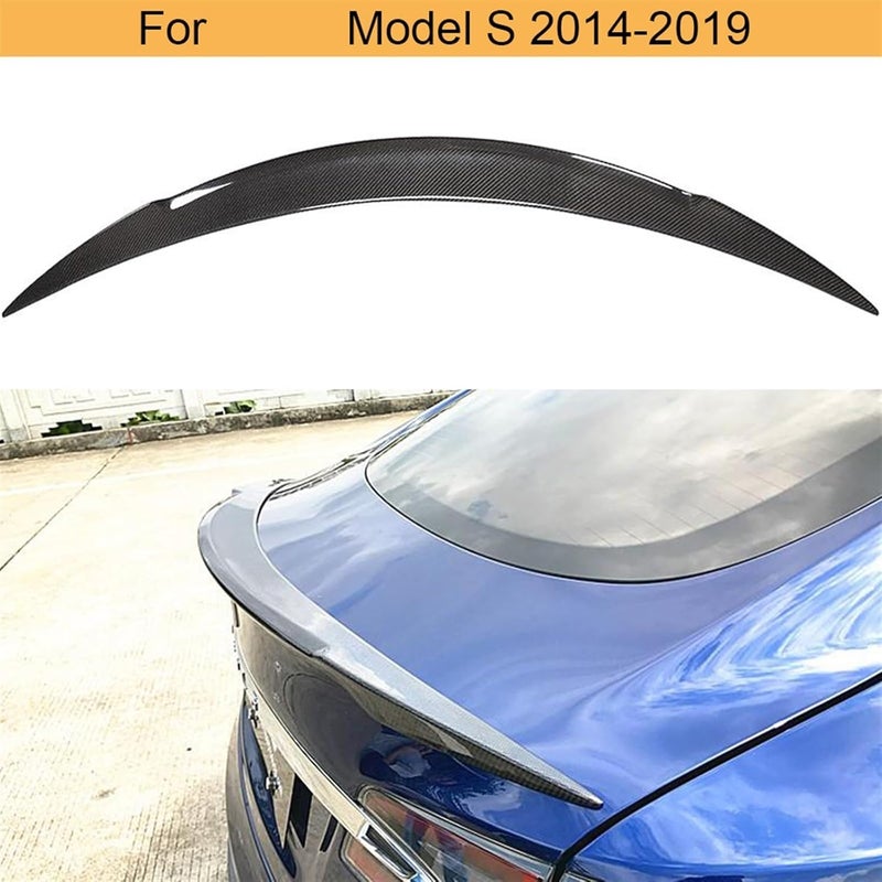 Wivplex Carbon Fiber Rear Trunk Spoiler for Tesla Model S - Image 3