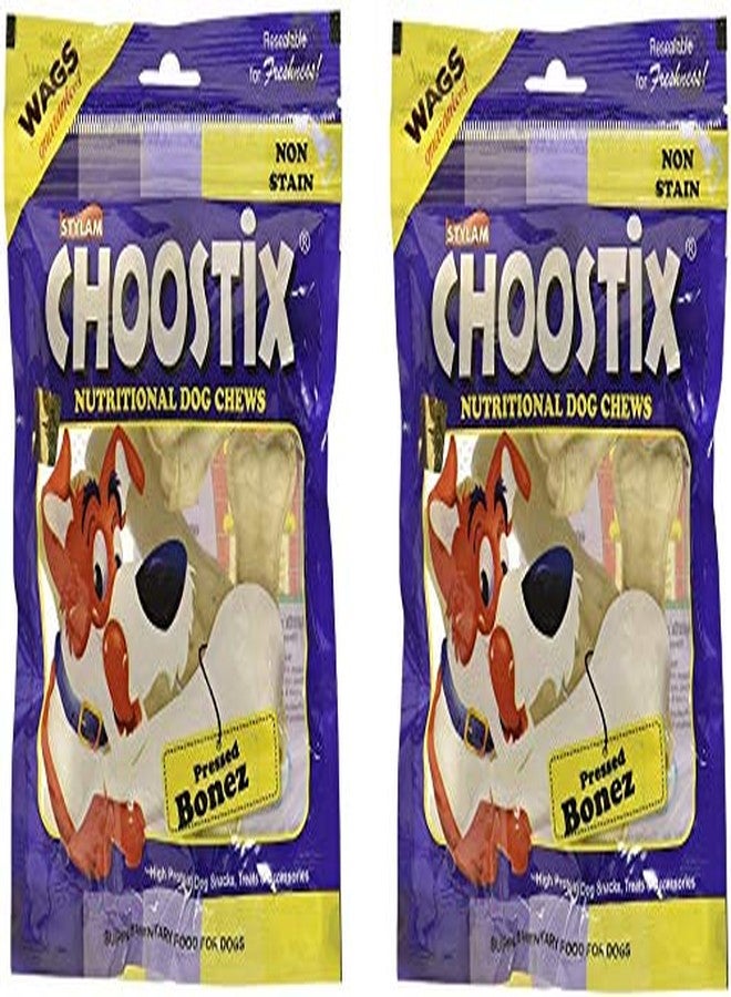 Choostix Pressed Dog Bone (4 Pieces, 4-inch, Pack of 2) - Image 2