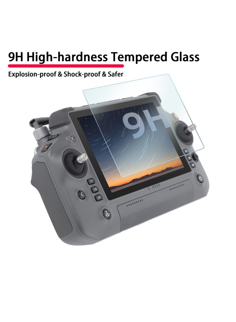 SYOSI RC Plus Controller Screen Protective Film for DJI Inspire 3 Camera Drone Remote Control, Set of 2 9H Hardness Anti-Scratch Tempered Glass Screen Protector RC Quadcopter Accessories - Image 4