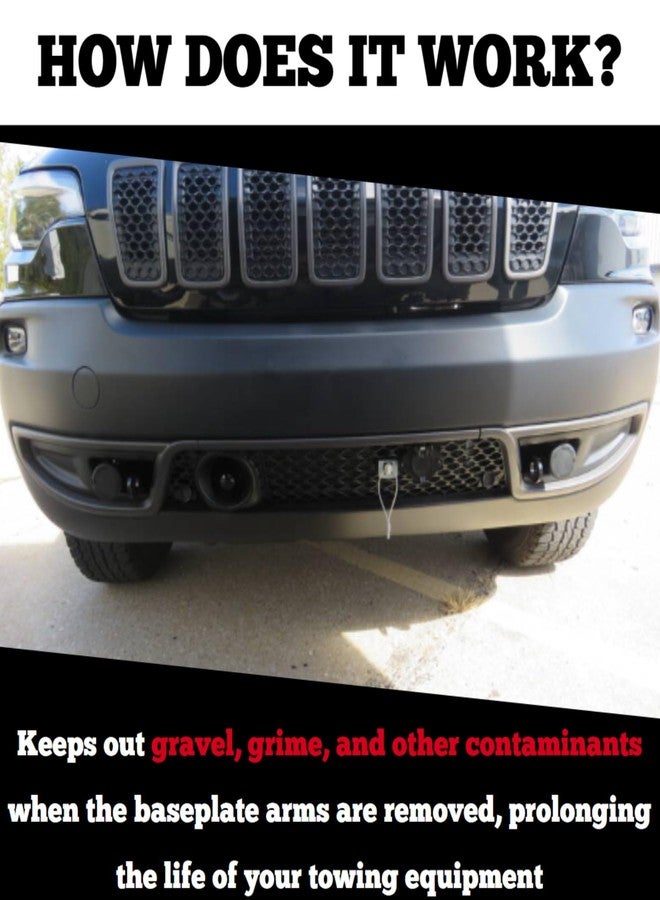 رودماستر Roadmaster 210 زوج من سدادات قاعدة التثبيت لأنابيب بقطر داخلي 1-1/2 بوصة | مصممة لقواعد التثبيت من نوع EZ Twistlock مع أنابيب مستديرة | تحل محل أذرع قاعدة التثبيت عند إزالتها | - Image 5