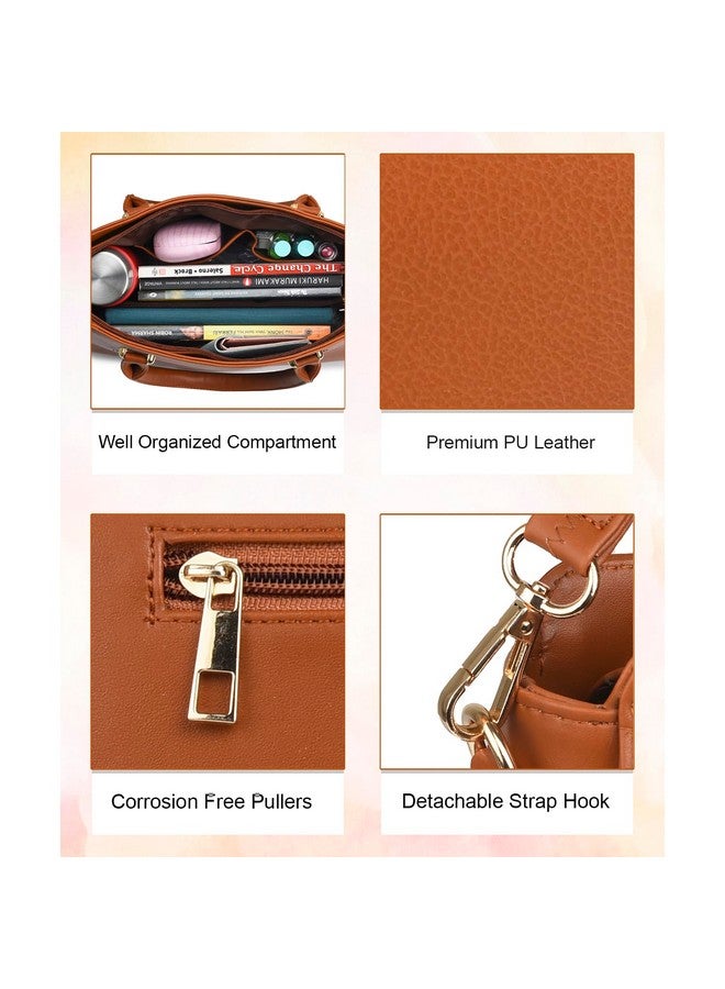 K London حقيبة ك لندن من الجلد النباتي مع حزام كتف قابل للتعديل وقابل للفصل للنساء والفتيات | حقائب كروس بودي أنيقة للنساء | حقيبة كتف للسيدات | حقيبة يد للنساء | حقيبة كتف (2311) (بني) - Image 3