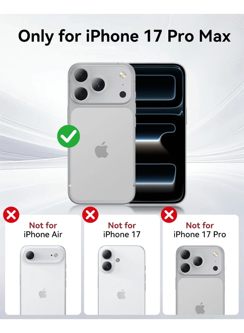 RAPTIC حافظة شيلد كلاسيك لجهاز آيفون 17 برو ماكس [حماية من السقوط حتى 23 قدم] متوافقة مع ماغسيف مع إطار ألمنيوم مضاد للصدمات - متلألئة - Image 2
