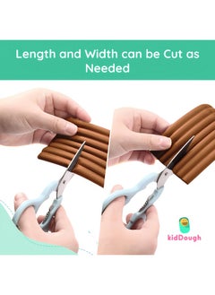 KidDough Baby Proofing Flat Edge Protector - 2 Mtrs Safety Strip, Furniture Edge Protector, Adjustable Dense Edge Guard For Kids Safety, Shock Absorbant Edge Protector, Baby Safety Products,Wood Color  - Image 5