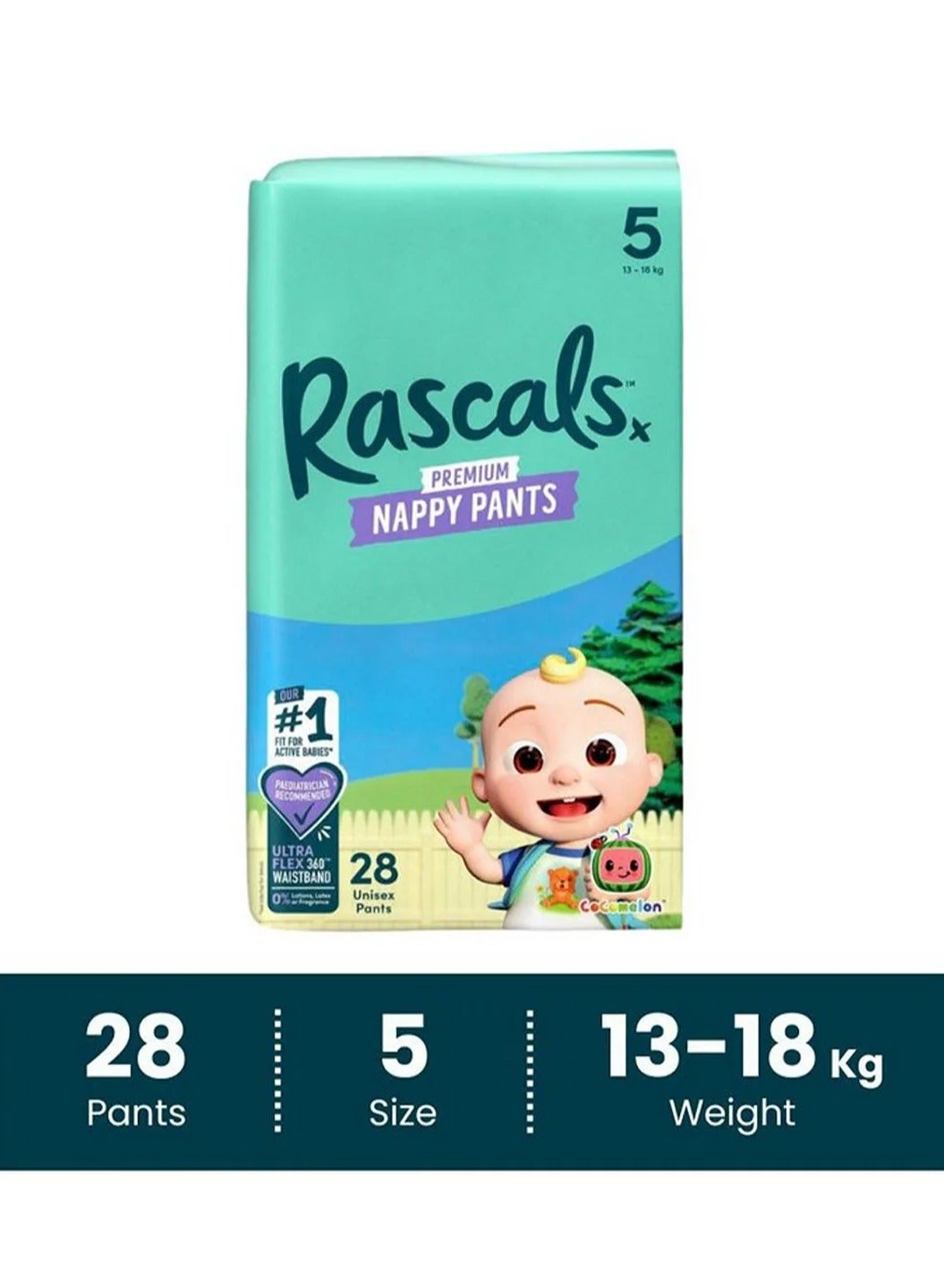 Rascals Premium Edition Training Diaper Pants Size 5 - 28 Pieces