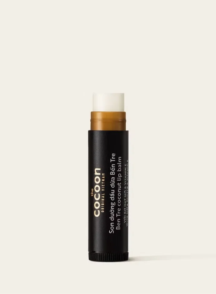 Ben Tre Coconut Lip Balm 5g – Natural Coconut Lip Balm Moisturiser with Coconut Oil, Shea Butter & Vitamin E | Hydrating Lip Balm for Soft, Smooth & Healthy Lips
