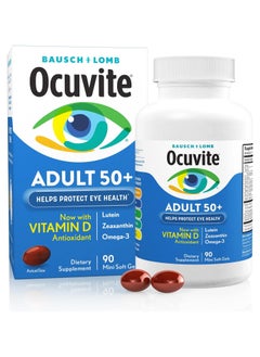 Eye Vitamin And Mineral Supplement Contains Zinc Vitamins D Antioxidant Omega 3 Lutein And Zeaxanthin 90 Softgels Packaging May Vary