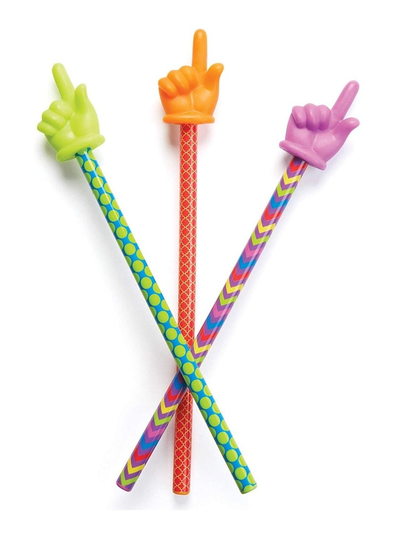 Learning Resources Patterned Hand Pointers - 3 Pieces, Ages 3+ Classroom Pointer for Kids, Reading Pointers for Kids, Homeschool and Classroom Supplies