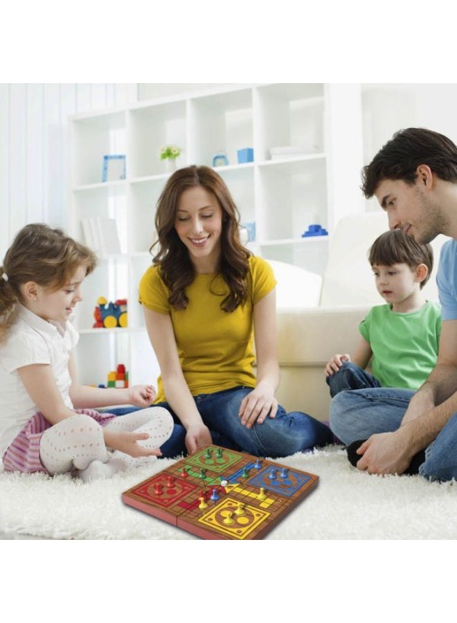 Ambassador Folding Wood Ludo Set (TG1902) - Image 2