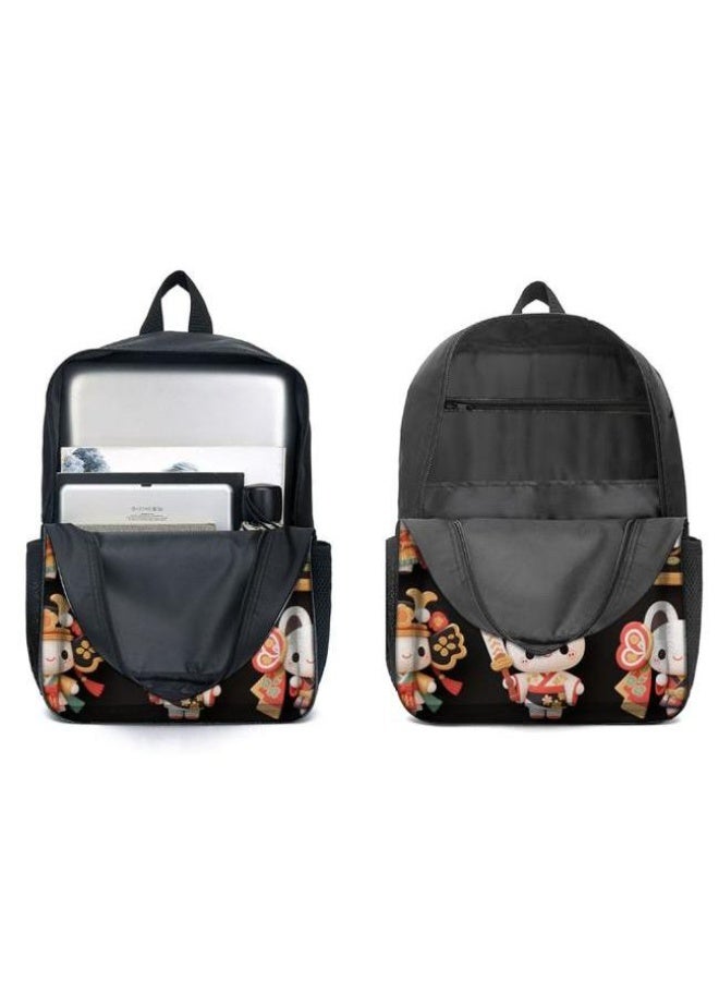[Super new special offer] Cartoon theme bag three-piece set | double-shoulder + hand-held + storage pen bag | gift self-use good-looking - 1406  - Image 4