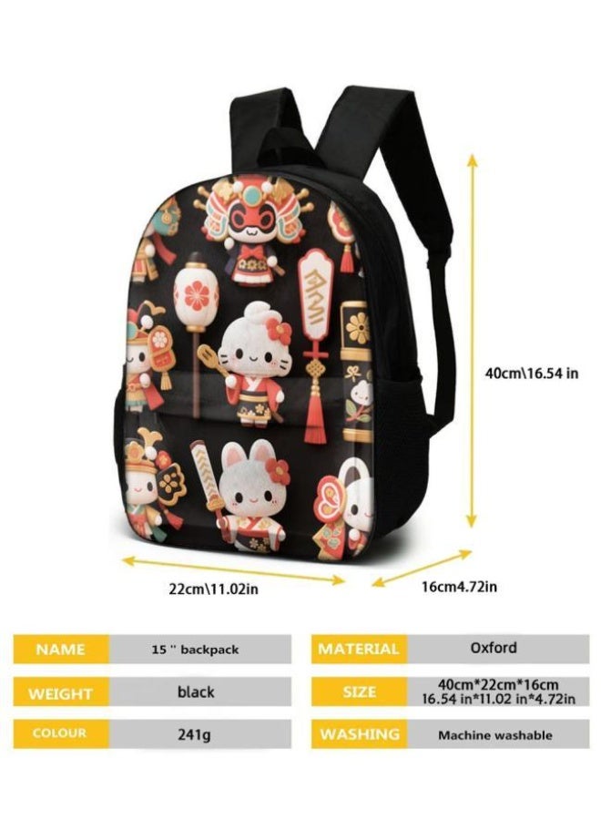 [Super new special offer] Cartoon theme bag three-piece set | double-shoulder + hand-held + storage pen bag | gift self-use good-looking - 1406  - Image 5
