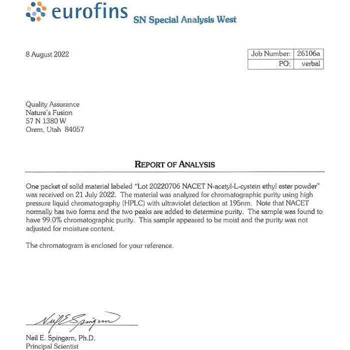Nature'S Fusions GlyNAC-ET NAC Supplement N-Acetyl Cysteine Ethyl Ester (Pack of 2) - 20x More Bioavailable Than GlyNAC - Glycine & N-acetylcysteine Ethyl Ester Anti Aging Supplement, Boost Glutathione (120 Capsules) - Image 4