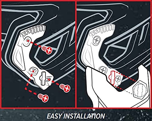 Rawlings رولينغز | قطعة تمديد ماش القابلة للتعديل | واقي وجه قابل للتعديل | أسود غير لامع | للضاربين باليد اليمنى - Image 2