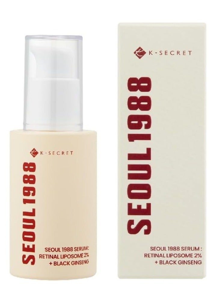 K-SECRET سيروم KSECRET SEOUL 1988 : ليبوزوم ريتينال 2% + جنسنغ أسود, 30 مل - Image 1