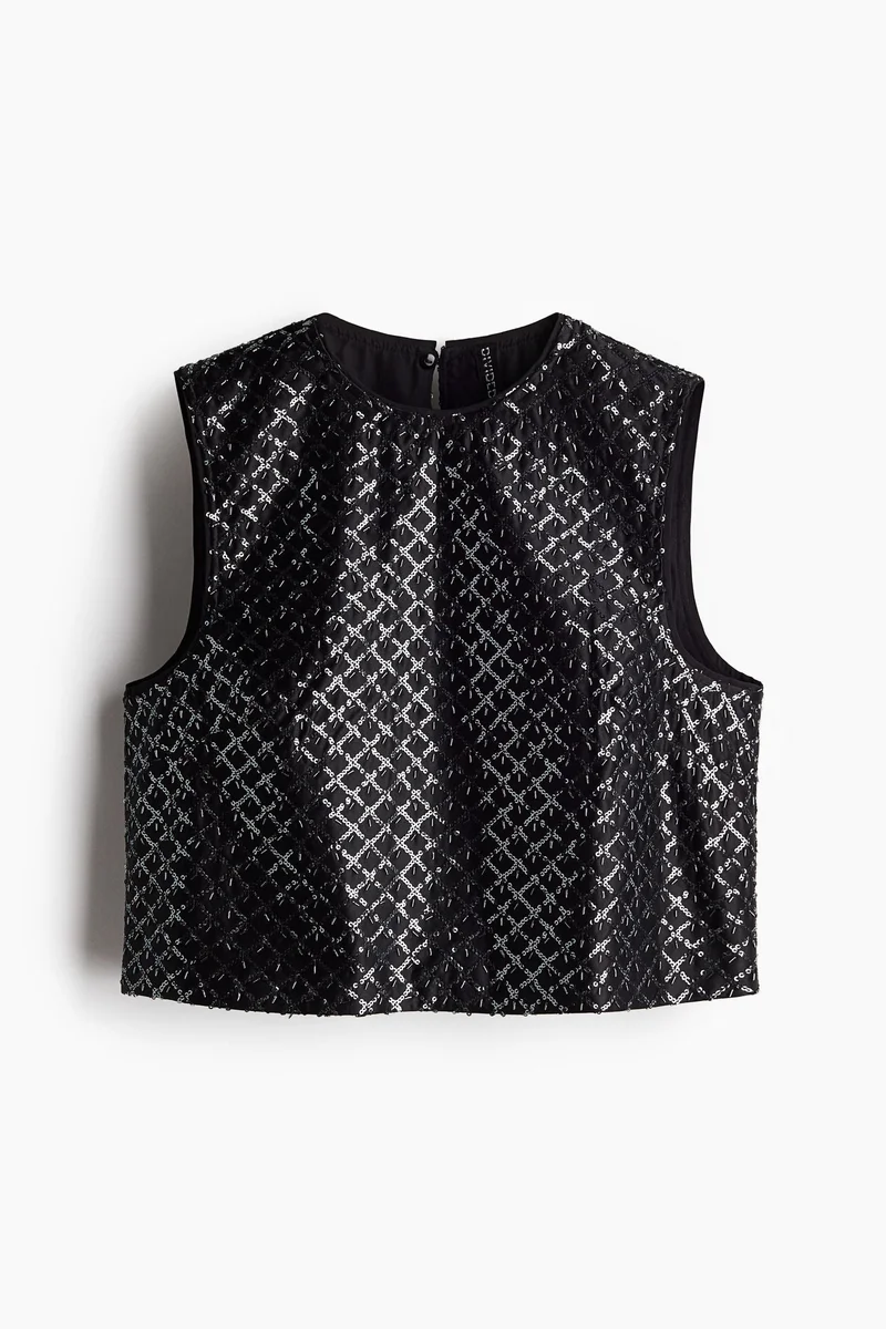 H&M Embellished vest top