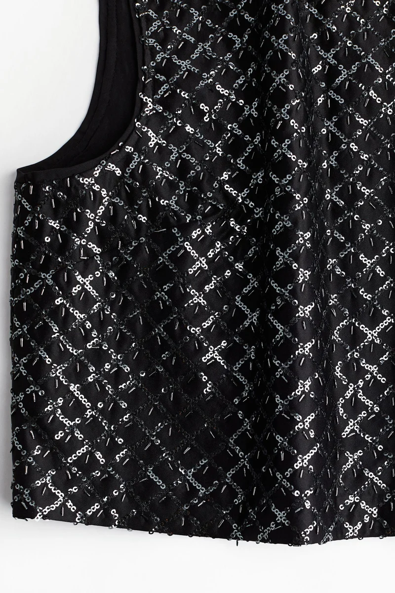 H&M Embellished vest top