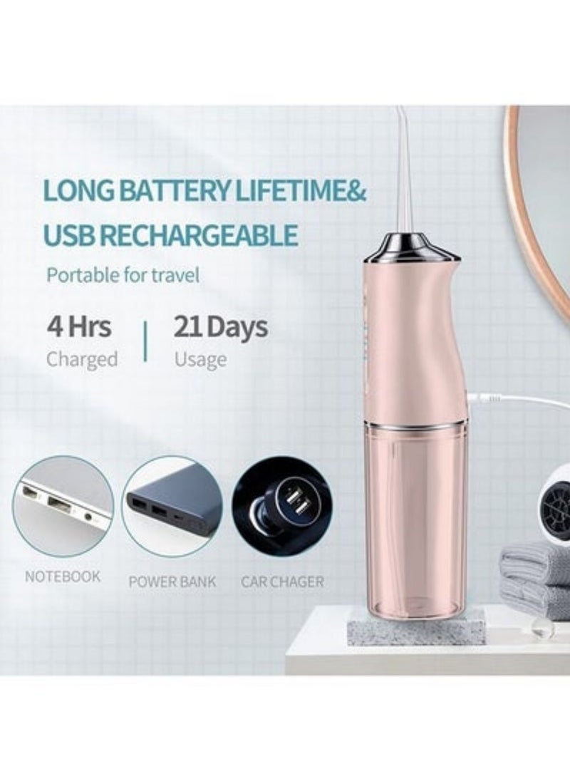Elaimei - Water Flossers For Teeth USB Rechargeable Water Teeth Cleaner Picks  With 4 Nozzles - Image 1