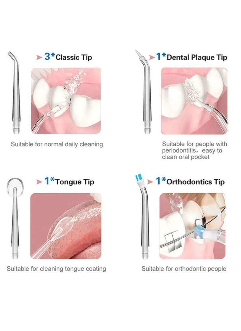 Elaimei - Water Flossers For Teeth USB Rechargeable Water Teeth Cleaner Picks  With 4 Nozzles - Image 1