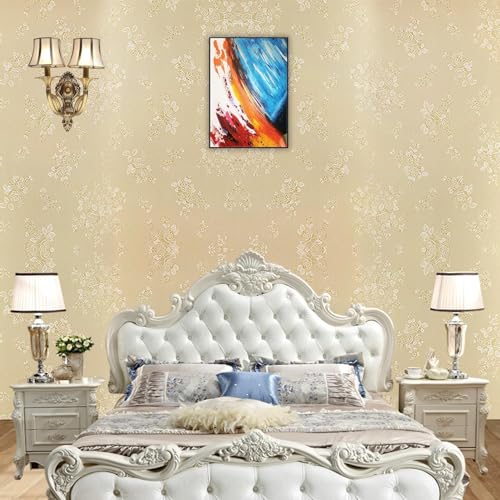 ELTON DIY Self Adhesive Rose Textured Wall Paper Wall Decal for Living Room Bed Room Interior Exterior Easily Removable Furniture Make Over Beige (45 x 600 Cms, Beige Rose, el2002) - Image 5