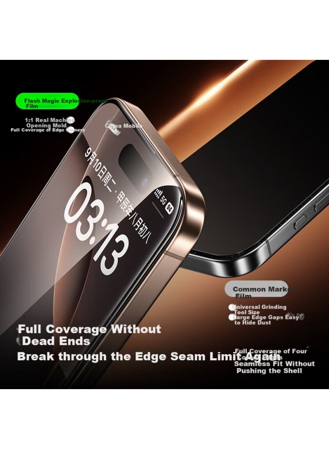 Smartdevil Tempered Glass Screen Protector For Iphone 16 Pro, Full Coverage Hd Anti-Shatter Anti-Drop Anti-Fingerprint Smooth Touch Fine Edge No White Edge Earpiece Dust-Proof - Image 2