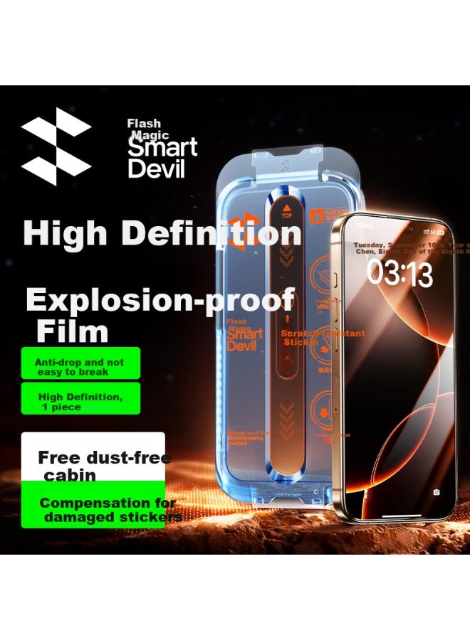 Smartdevil Tempered Glass Screen Protector For Iphone 16 Pro, Full Coverage Hd Anti-Shatter Anti-Drop Anti-Fingerprint Smooth Touch Fine Edge No White Edge Earpiece Dust-Proof - Image 1