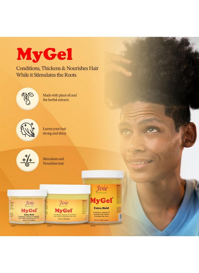 ILIOS - Joie Naturals Mygel Extra Holdhair Styling Gel Moisturizing Formula With Plant Oils And Herbal Extracts Curly Hair Gel For Twists Braids And Locks 4 Oz Packaging. - Image 1