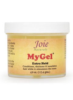 Joie Naturals Mygel Extra Holdhair Styling Gel Moisturizing Formula With Plant Oils And Herbal Extracts Curly Hair Gel For Twists Braids And Locks 4 Oz Packaging.
