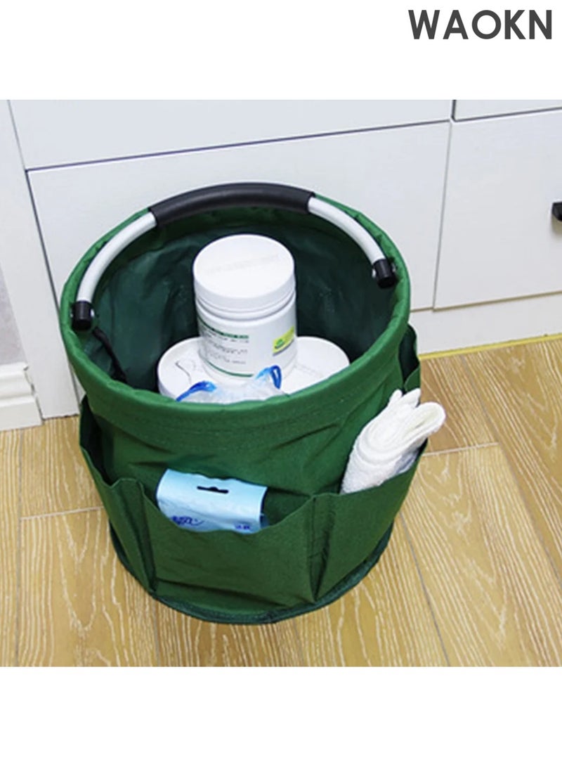 WAOKN XL Tool Organizer Bucket Storage Bag with Garden Tool Sets, Tote Bucket Tool Organizer, Duty Hard Home Organizer Oxford Bag, Garden Tool Kit Holder for Indoor Outdoor - Image 3