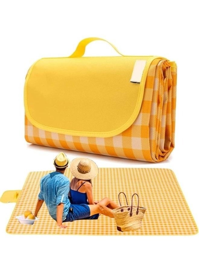 Generic Outdoor Picnic Mat, Waterproof and Moisture-proof Portable Foldable Field Camping Mat, Tablecloth Tourist Mat Beach Blanket  - Image 1