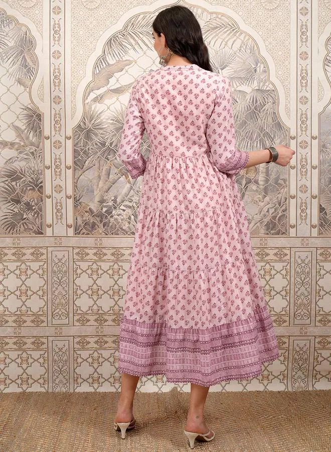 Vishudh Floral Tiered Dress