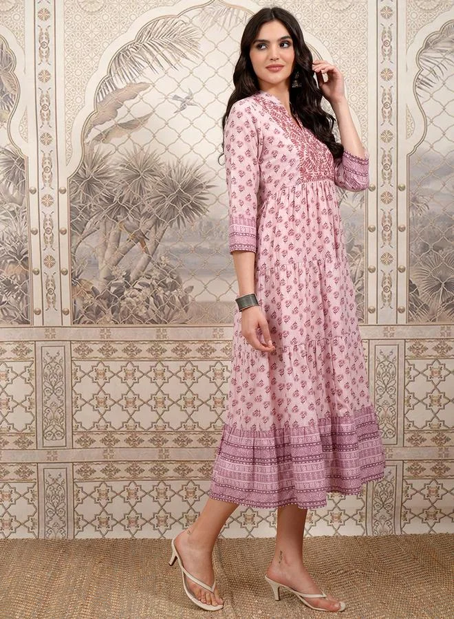Vishudh Floral Tiered Dress