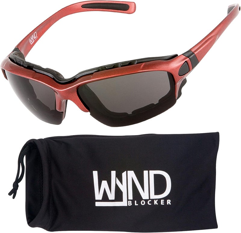 WYND Blocker Motorcycle Riding Glasses Extreme Sports Wrap Sunglasses - Image 1