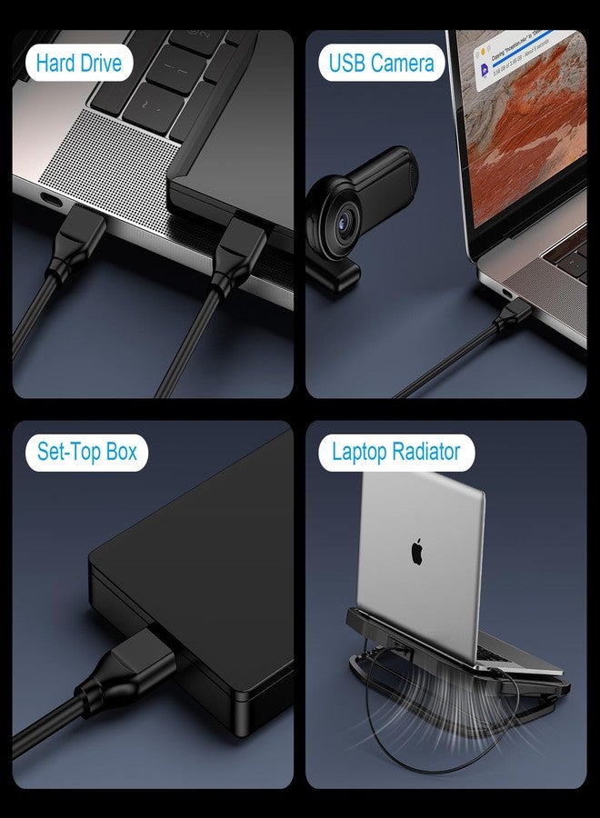 ANDHOT كابل USB إلى USB بطول 6 أقدام، كابل USBA إلى USBA ذكر إلى ذكر كابل USB مزدوج الطرف USBCord USB3.0 A إلى A كابل نقل بيانات لأقراص التخزين الخارجية، الكمبيوتر الشخصي، لابتوب، مبرد، مشغل DVD، تلفاز، محور USB3.0 - Image 4
