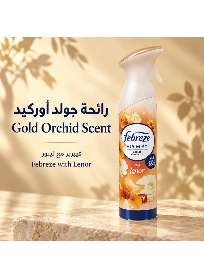 febreze Air Mist Gold Orchid Scent, 2 In 1 Fights Odours & Freshens,185ml - Image 3