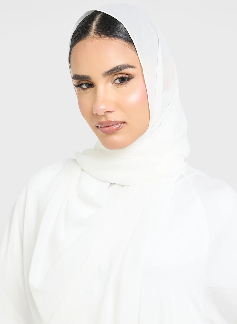 Khizana Pleated Abaya With Sheila
