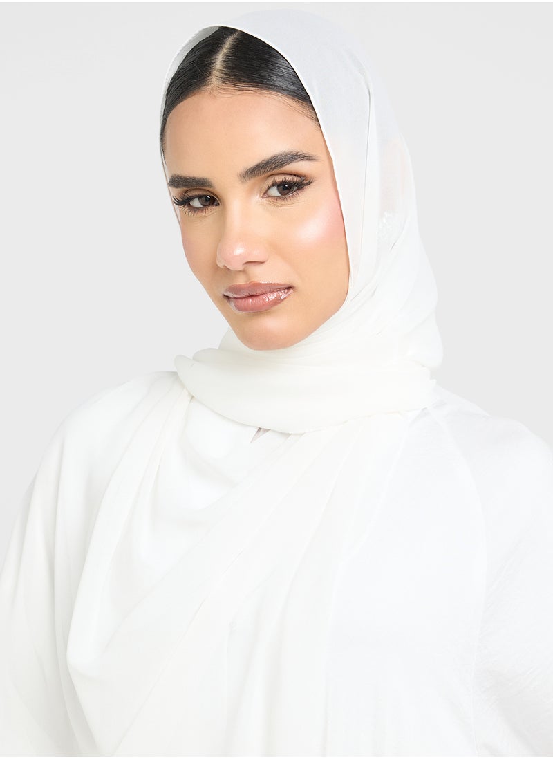 Khizana - Pleated Abaya With Sheila - Image 1
