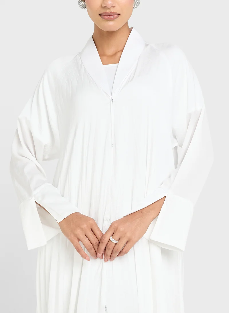 Khizana Pleated Abaya With Sheila
