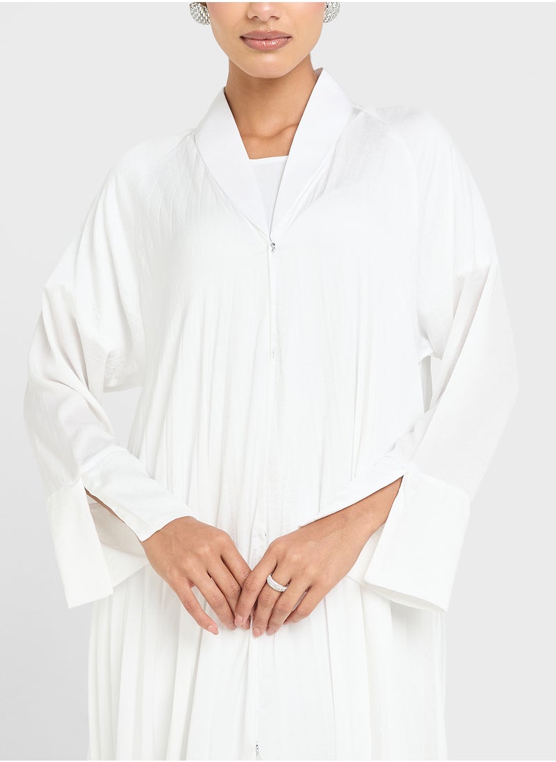 Khizana - Pleated Abaya With Sheila - Image 1
