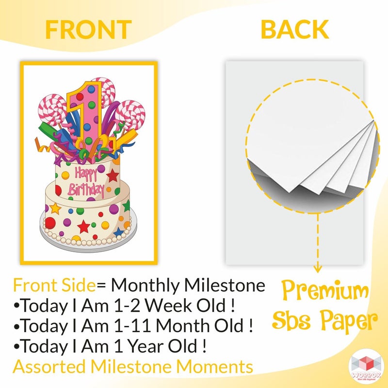 Wobbox Baby Shower Decoration Items| Baby Shower Photo Booth Props for Photoshoot, Baby Shower Milestone Card, Mom to Be Daddy to Be Decoration, Godh Bharai Decoration Kit-(FP385) - Image 4