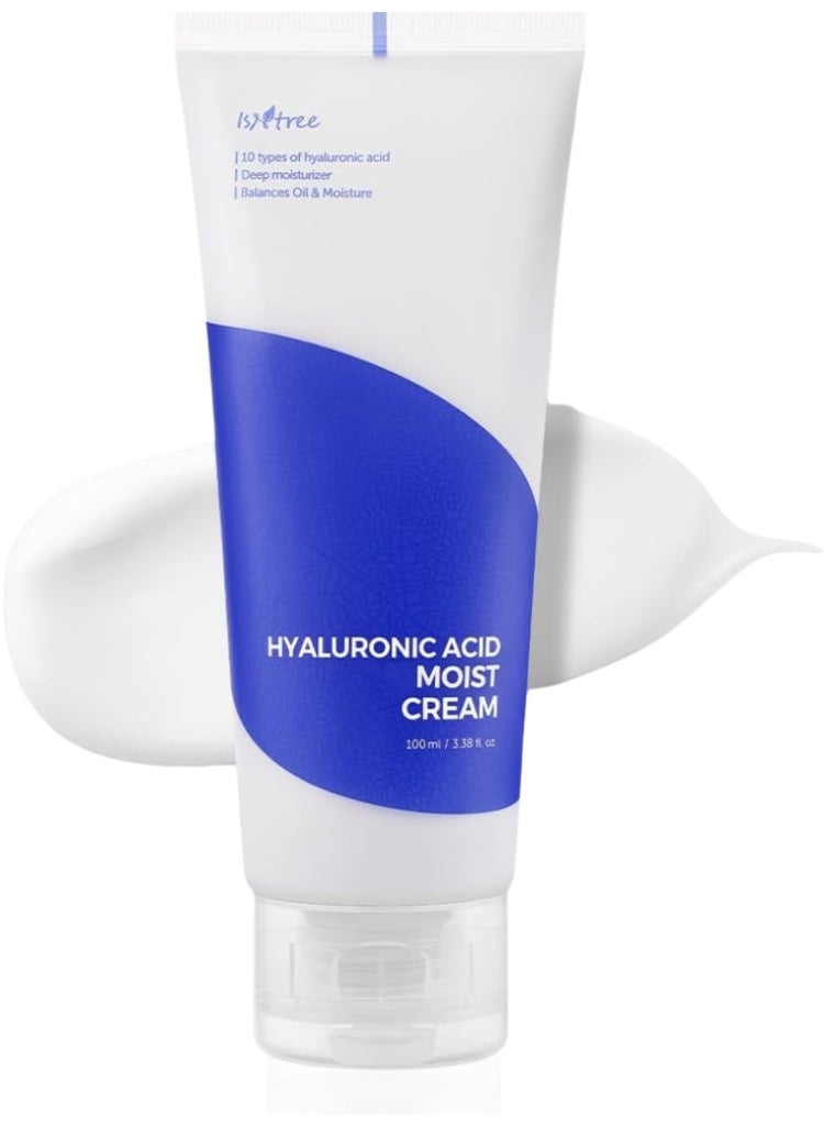 ISNTREE Hyaluronic Acid Moist Cream for Deep Moisture & Barrier Support - Image 1