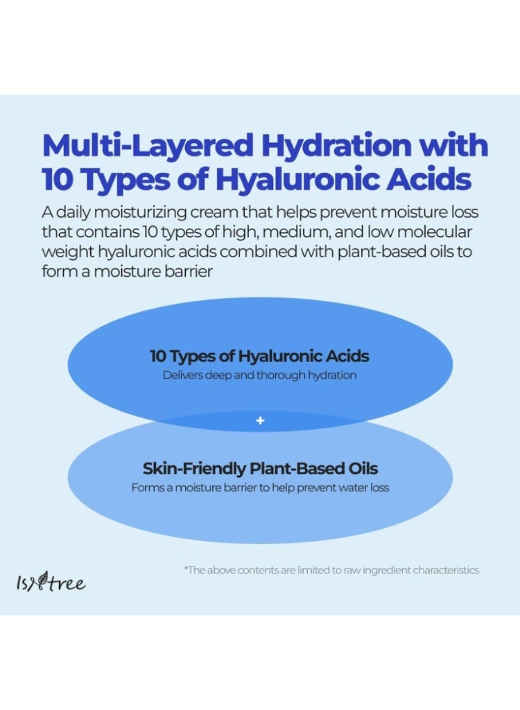 ISNTREE Hyaluronic Acid Moist Cream for Deep Moisture & Barrier Support - Image 5