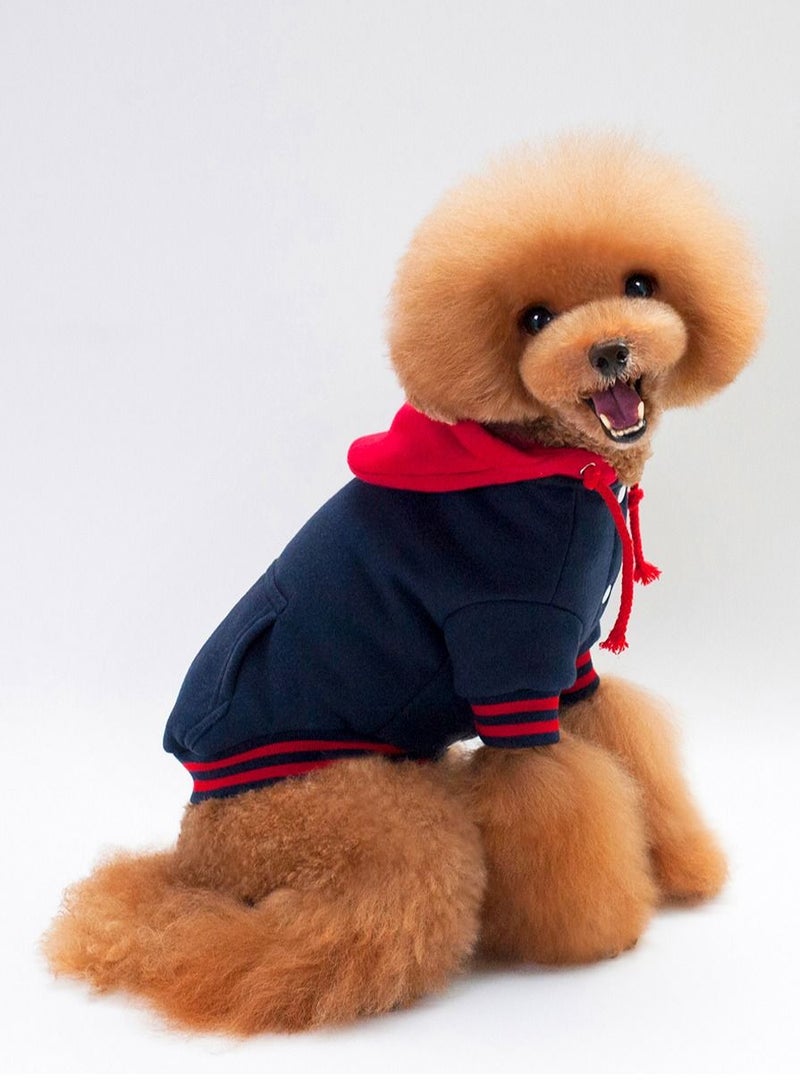 هودي للكلاب مع قبعة بألوان متعددة - Image 2