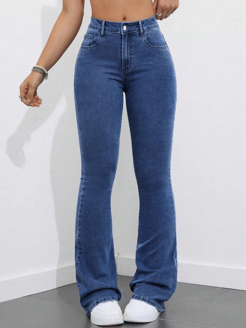 KOTTY Womens Solid Quick DryBunting Blue Stylish Jeans(Blue,M)-KTTLADIESJEANS3007M - Image 5