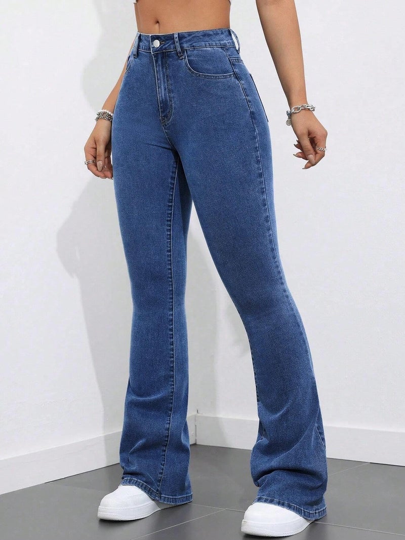 KOTTY Womens Solid Quick DryBunting Blue Stylish Jeans(Blue,M)-KTTLADIESJEANS3007M - Image 3