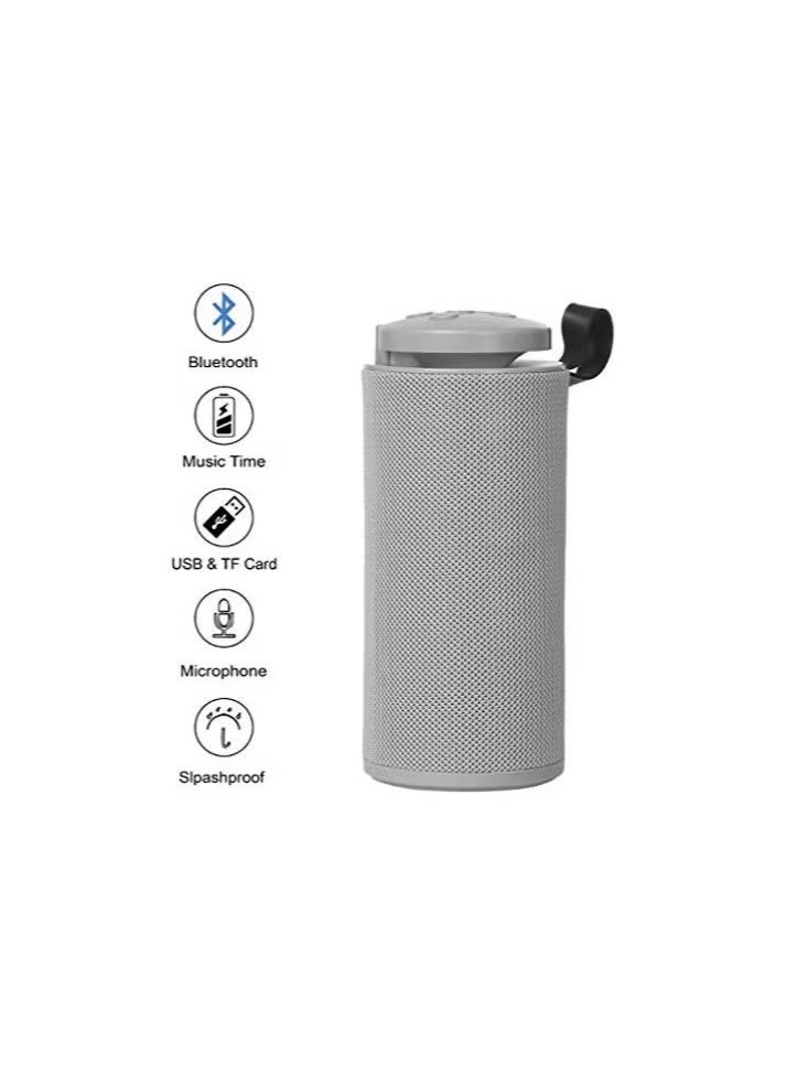 Bluetooth Speaker Gt-112 Supports Memory Card And Flash And Supports Aux Cable silver - Image 2