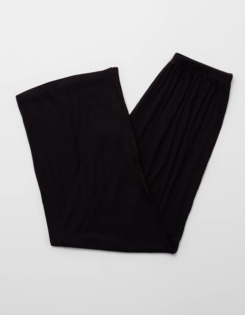 Aerie  OVERSLEPT by Aerie Real Soft Ribbed Trouser PJ for Women | Best Price UAE