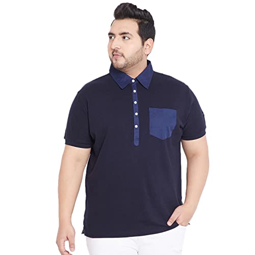Bigbanana Men's Regular Fit Polo (Austin,Navy Blue,4XL) - Image 1