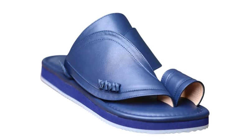 Italian Natural Leather Arabic Sandal For Men, Handmade Men's Traditional Sandals With Comfortable Sole, Genuine And Premium Quality Casual Arabic Sandals For Everyday Wear. - Image 2