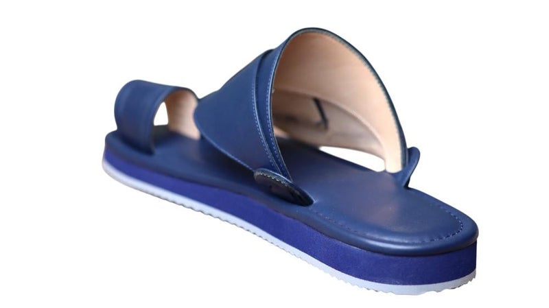 Italian Natural Leather Arabic Sandal For Men, Handmade Men's Traditional Sandals With Comfortable Sole, Genuine And Premium Quality Casual Arabic Sandals For Everyday Wear. - Image 3